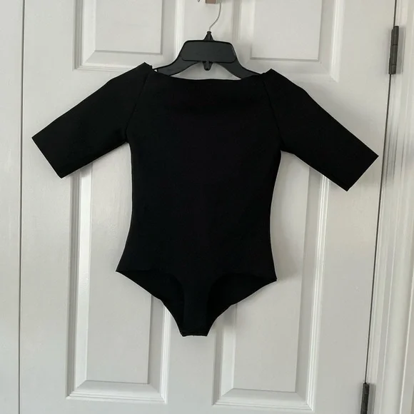 COMMANDO Neoprene Boatneck BodysuitBlackSize S